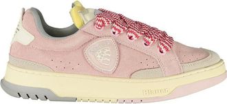Blauer Womens Laceup Suede Sneakers - Pink - Size EU 39