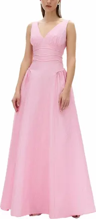 Rachel Gilbert Sophia Jacquard Gown In Pink