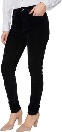 Pepe Jeans London Blauwe Fluwelen Slim Fit Broek - Dames - Skinny Jeans - Blauw - W24 - Katoen - Jeans