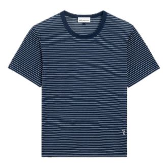 Ami Stripe T-Shirt Blue HTS367-JE0212-A044