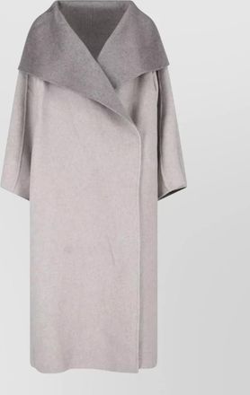 Frankie Shop wool funnel neck single breasted coat