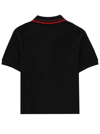 Vivienne Westwood Cropped Cotton Polo - Black