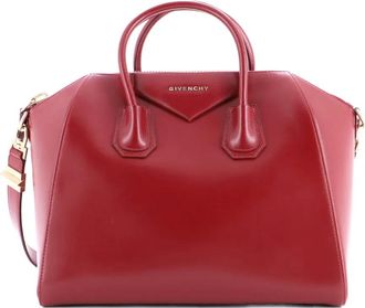 Givenchy Antigona Bag Glazed Leather Medium satchel - Rood