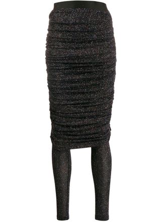 Faith Connexion Gedrapeerde rok - Zwart