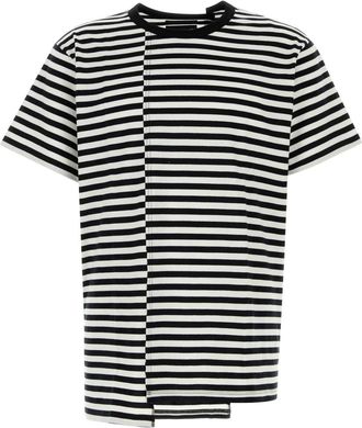 Yohji Yamamoto Embroidered Cotton T Shirt