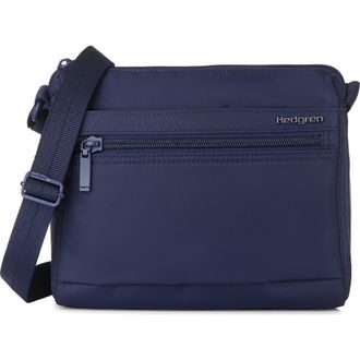 Hedgren Eye RFID Water Repellent Shoulder Bag in Total Eclipse at Nordstrom