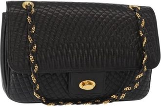 Bally Pre-owned Leren Schoudertas - Dames - Vintage Schoudertas - Zwart - ONE Size - Leer - Vintage