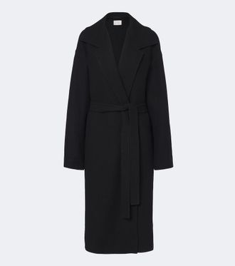 The Row Ciara wool and cashmere-blend wrap coat