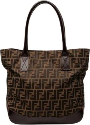 Fendi Pre-owned Tote Bags, female, Brown, Size: ONE SIZE Pre-owned Vintage Tote Bag