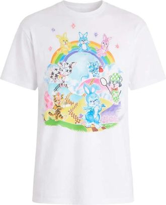 Kenzo T-shirt met regenboogprint