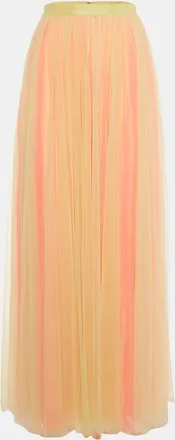 Needle & Thread Yellow/pink Two Tone Tulle Maxi Skirt