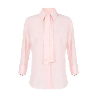 Elisabetta Franchi Dames, Blouses & Shirts, Roze, Maat: XL Katoen