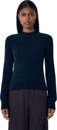 Dries Van Noten Wollen trui - Dames - Coltruien - Blauw - L - Wol - Truien & Vesten