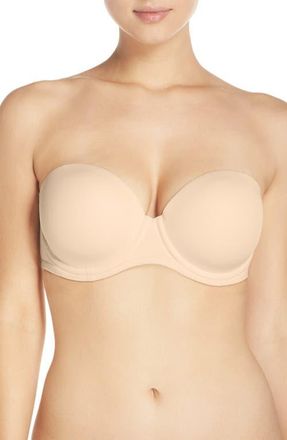 Wacoal Red Carpet Convertible Strapless Bra in Natural Nude at Nordstrom, Size 44Ddd
