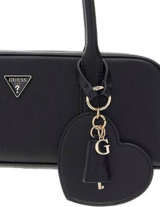 Guess Womens Shoulder Bag Black Polyurethane - Shoulder-Bags