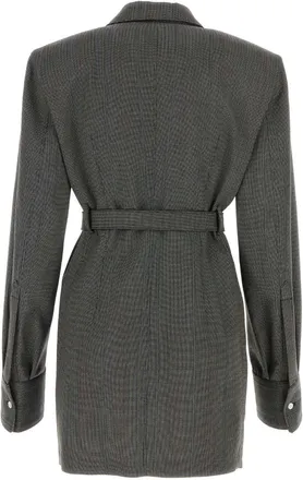 Prada Womens Wool Blazer Gray Blazers