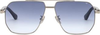 Philipp Plein Zonnebril - Heren - Zonnebrillen - Blauw - ONE Size - Accessoires