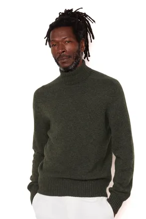 Officine G&eacute;n&eacute;rale Italian Virgin Wool Turtleneck Sweater