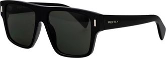 Alexander McQueen Am 0550S Zonnebril - Heren - Zonnebrillen - Zwart - 55 MM - Accessoires
