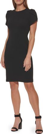 Calvin Klein Tulip Sleeve Sheath Dress in Black at Nordstrom Rack, Size 12