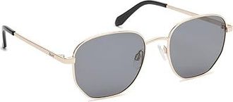 Quay Big Time Fashion Sunglasses Gold/Black, Acetate/Metal Frames