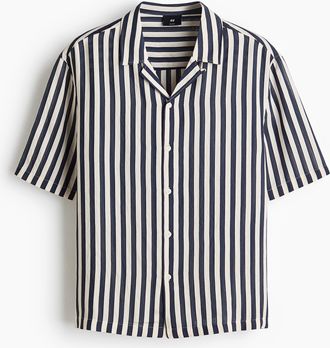 H&M Freizeithemd in Relaxed Fit - Blue