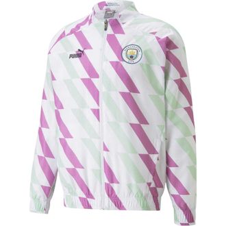 Puma Heren-anorak van Manchester City FC (voorafgaand aan de wedstrijd) (Poema Wit)