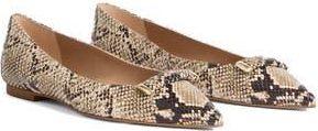L.k. Bennett Blair Pointed Toe Flat in Black Multi at Nordstrom Rack, Size 10Us / 41Eu