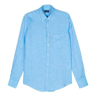 Paul & Shark Linen Shirt - male - Paul & Shark - Casual Shirts - Blue - M - Shirts
