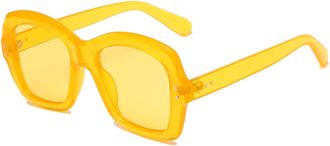 Generic Men and For Women Box Street Sunglasses Outdoor Vacation Sunshade Decorative Sunglasses (Color : E, Size : Medium) 2026