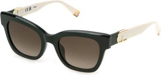 Furla SFU814V 06WT Mens Sunglasses Green Size 52