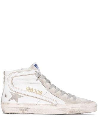 Golden Goose High-Top Sneakers with Vintage Distressing