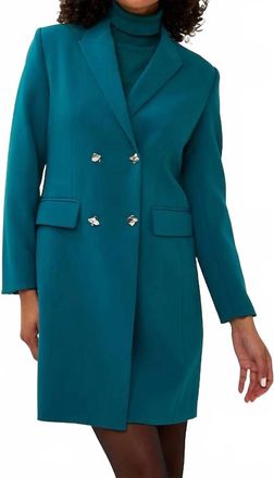 Esqualo Blazer Dress In Teal
