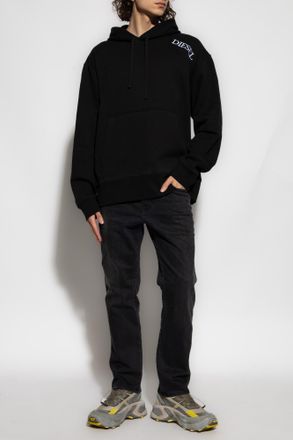 Diesel Hoodie S-MACS-HOOD-T2, Mens, Black