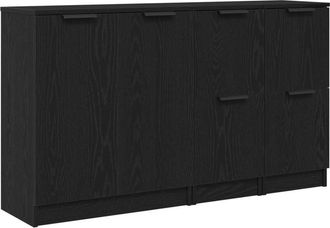 vidaXL Sideboard Black Oak 180 x 30 x 70 cm Engineered wood Vidaxl