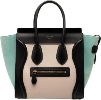 Celine Pre-owned Tote Bags, female, Multicolor, Size: ONE SIZE Pre-owned Micro Luggage Tote