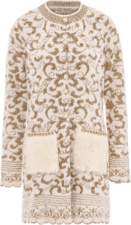 Faina Vest Dames Gebroken witte goid