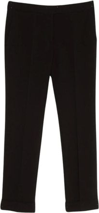 Twinset Slim Fit Broeken - Dames - Broeken - Zwart - Maat: XL Viscose