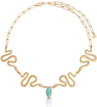 Ettika Serpentina Choker Necklace in Turquoise at Nordstrom