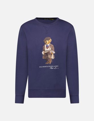 Polo Ralph Lauren Mens Polo Ralph Lauren Bear Crew Sweatshirt in Navy - Size: 42