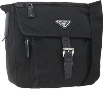 Prada Pre-owned Cross Body Bags, female, Black, Size: ONE SIZE Pre-owned Cross Body Bag