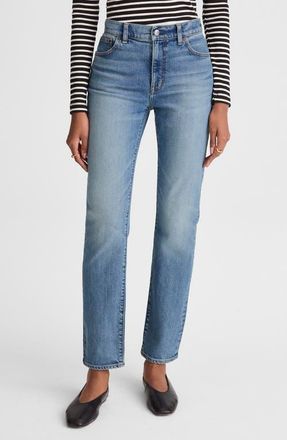 Madewell The Jules Ankle Slim Straight Leg Jeans in Atlin Wash at Nordstrom, Size 30