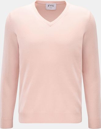 FTC Men - Cashmere V-neck jumper rose