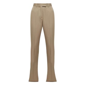 The Attico Gabardine Long Pant - Dames - Broeken - Beige - Maat: XS Gabardine