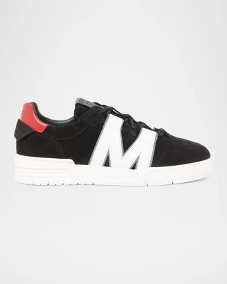 Moschino Logo Suede Low-Top Sneakers