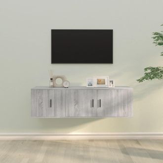 Berkfield Home 2 Piece TV Cabinet Set Grey Sonoma Engineered Wood