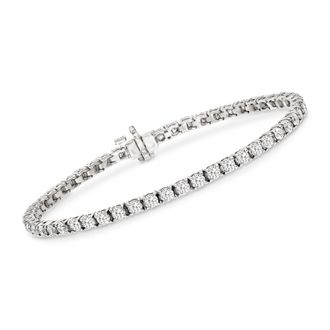 Ross-Simons Diamond Tennis Bracelet in 14kt White Gold