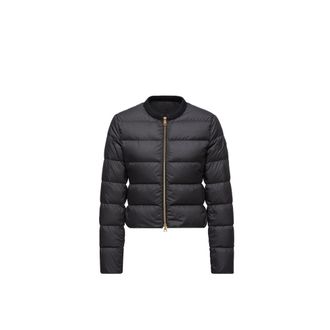 Moncler Mauvezin Wool-trimmed Short Down Jacket Black Size 00