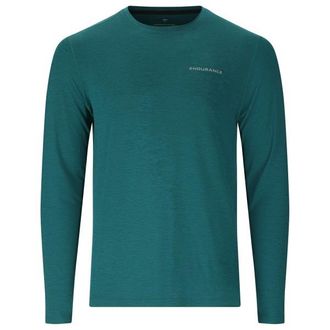 ENDURANCE Abdon Melange L/S Tee Funktionsshirt f&uuml;r Herren | blau/t&uuml;rkis