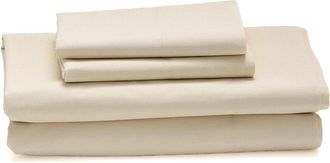 Cuddledown Katahdin Undyed Organic Percale Sheet Set